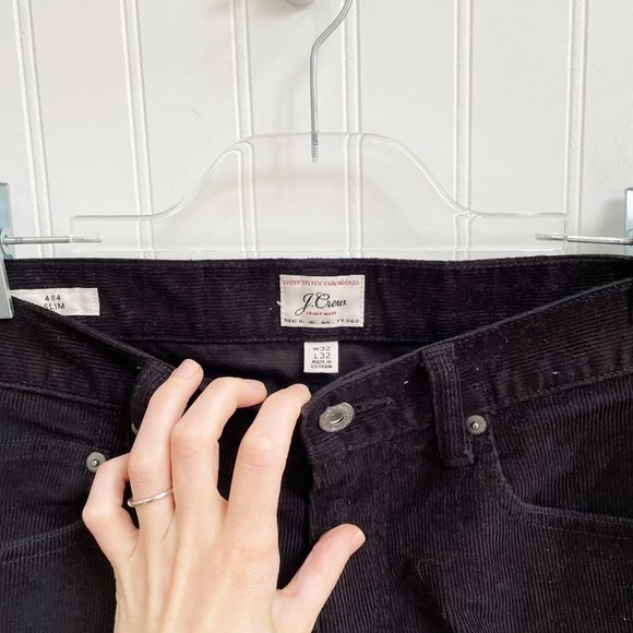 J. Crew 484 Slim-fit Pant In Corduroy Black 32 x 32 - Picture 4 of 7